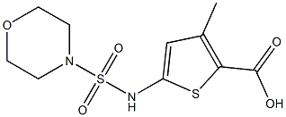 3-methyl-5-[(morpholine-4-sulfonyl)amino]thiophene-2-carboxylic acid