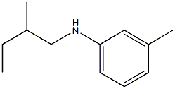 3-methyl-N-(2-methylbutyl)aniline Structure