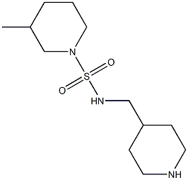 3-methyl-N-(piperidin-4-ylmethyl)piperidine-1-sulfonamide Structure