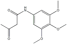 3-oxo-N-(3,4,5-trimethoxyphenyl)butanamide 结构式