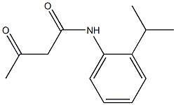 3-oxo-N-[2-(propan-2-yl)phenyl]butanamide 结构式