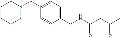 3-oxo-N-{[4-(piperidin-1-ylmethyl)phenyl]methyl}butanamide