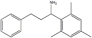 3-phenyl-1-(2,4,6-trimethylphenyl)propan-1-amine Structure