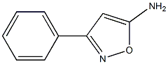 3-phenyl-1,2-oxazol-5-amine 化学構造式