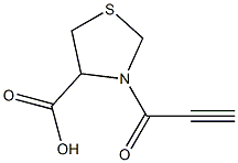 3-propioloyl-1,3-thiazolidine-4-carboxylic acid Struktur