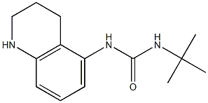 3-tert-butyl-1-1,2,3,4-tetrahydroquinolin-5-ylurea,,结构式