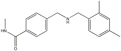 4-({[(2,4-dimethylphenyl)methyl]amino}methyl)-N-methylbenzamide Structure