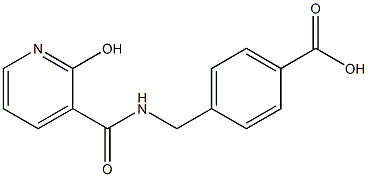 4-({[(2-hydroxypyridin-3-yl)carbonyl]amino}methyl)benzoic acid|