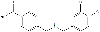 4-({[(3,4-dichlorophenyl)methyl]amino}methyl)-N-methylbenzamide,,结构式