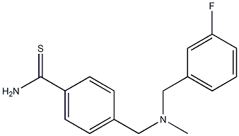 4-({[(3-fluorophenyl)methyl](methyl)amino}methyl)benzene-1-carbothioamide|