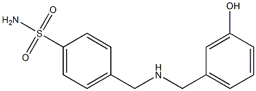 4-({[(3-hydroxyphenyl)methyl]amino}methyl)benzene-1-sulfonamide,,结构式