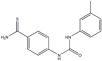 4-({[(3-methylphenyl)amino]carbonyl}amino)benzenecarbothioamide,,结构式