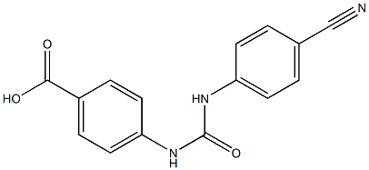 4-({[(4-cyanophenyl)amino]carbonyl}amino)benzoic acid|
