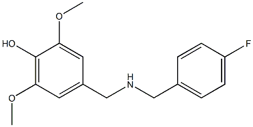  4-({[(4-fluorophenyl)methyl]amino}methyl)-2,6-dimethoxyphenol