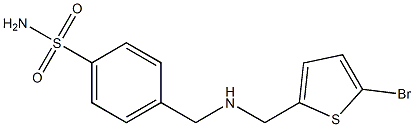 4-({[(5-bromothiophen-2-yl)methyl]amino}methyl)benzene-1-sulfonamide Structure