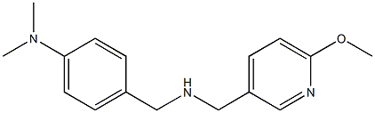 4-({[(6-methoxypyridin-3-yl)methyl]amino}methyl)-N,N-dimethylaniline Structure
