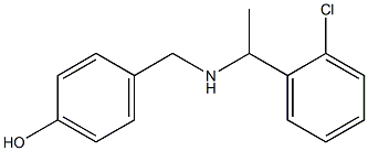 4-({[1-(2-chlorophenyl)ethyl]amino}methyl)phenol Structure