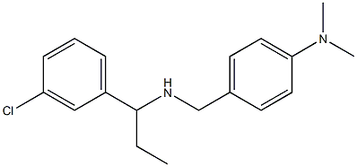 4-({[1-(3-chlorophenyl)propyl]amino}methyl)-N,N-dimethylaniline