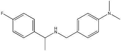 4-({[1-(4-fluorophenyl)ethyl]amino}methyl)-N,N-dimethylaniline 化学構造式