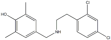 4-({[2-(2,4-dichlorophenyl)ethyl]amino}methyl)-2,6-dimethylphenol 化学構造式
