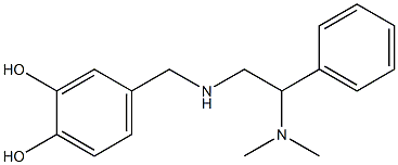 4-({[2-(dimethylamino)-2-phenylethyl]amino}methyl)benzene-1,2-diol|