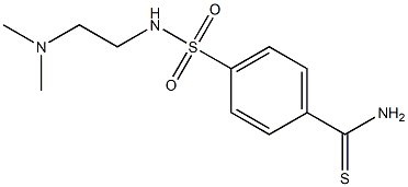 4-({[2-(dimethylamino)ethyl]amino}sulfonyl)benzenecarbothioamide 结构式