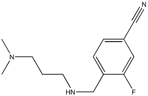 4-({[3-(dimethylamino)propyl]amino}methyl)-3-fluorobenzonitrile