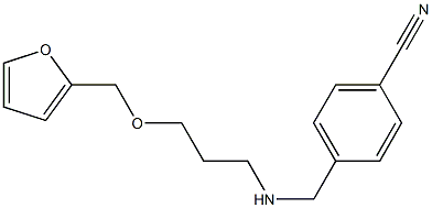 4-({[3-(furan-2-ylmethoxy)propyl]amino}methyl)benzonitrile|