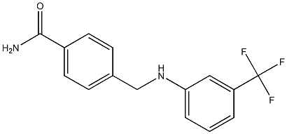 4-({[3-(trifluoromethyl)phenyl]amino}methyl)benzamide