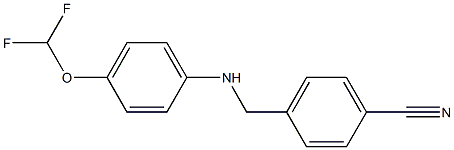 4-({[4-(difluoromethoxy)phenyl]amino}methyl)benzonitrile|