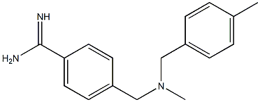 4-({methyl[(4-methylphenyl)methyl]amino}methyl)benzene-1-carboximidamide Struktur