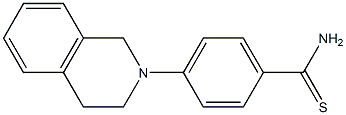 4-(1,2,3,4-tetrahydroisoquinolin-2-yl)benzene-1-carbothioamide 结构式