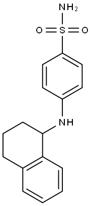 4-(1,2,3,4-tetrahydronaphthalen-1-ylamino)benzene-1-sulfonamide Structure