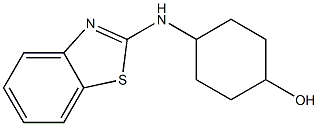 4-(1,3-benzothiazol-2-ylamino)cyclohexan-1-ol 化学構造式