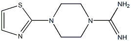 4-(1,3-thiazol-2-yl)piperazine-1-carboximidamide 化学構造式
