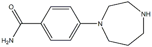 4-(1,4-diazepan-1-yl)benzamide,,结构式