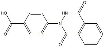 4-(1,4-dioxo-3,4-dihydrophthalazin-2(1H)-yl)benzoic acid Struktur