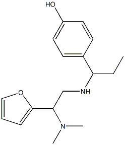 4-(1-{[2-(dimethylamino)-2-(furan-2-yl)ethyl]amino}propyl)phenol