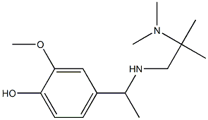 4-(1-{[2-(dimethylamino)-2-methylpropyl]amino}ethyl)-2-methoxyphenol 结构式