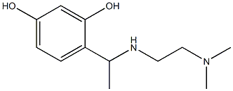 4-(1-{[2-(dimethylamino)ethyl]amino}ethyl)benzene-1,3-diol 结构式