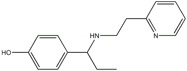 4-(1-{[2-(pyridin-2-yl)ethyl]amino}propyl)phenol