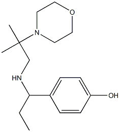 4-(1-{[2-methyl-2-(morpholin-4-yl)propyl]amino}propyl)phenol Structure