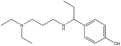 4-(1-{[3-(diethylamino)propyl]amino}propyl)phenol,,结构式