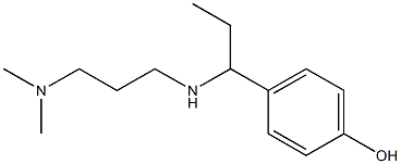 4-(1-{[3-(dimethylamino)propyl]amino}propyl)phenol 结构式