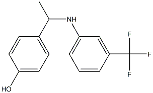  4-(1-{[3-(trifluoromethyl)phenyl]amino}ethyl)phenol