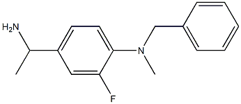 4-(1-aminoethyl)-N-benzyl-2-fluoro-N-methylaniline,,结构式