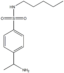  4-(1-aminoethyl)-N-pentylbenzene-1-sulfonamide