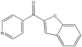 4-(1-benzofuran-2-ylcarbonyl)pyridine 结构式