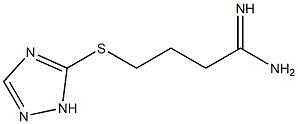 4-(1H-1,2,4-triazol-5-ylsulfanyl)butanimidamide 化学構造式