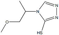 4-(1-methoxypropan-2-yl)-4H-1,2,4-triazole-3-thiol Structure